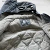 Daunenparkas für Herren, Chrome-R, gepolsterte Jacke, Winter, warm, dick, für Herren, mit zwei Gläsern, Brille, CP-Kapuzenpullover, lässiger, winddichter Mantel, Schutzbrille, Größe M-XXL