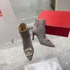 Bottes courtes en daim de mouton pour femme, bottes courtes classiques à talons fins et pointus, nouvelle mode automne/hiver 2023L