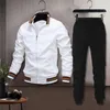 Survêtements pour hommes Hommes Costume Casual Mode Veste respirante Sportwear Pantalon Hiver Automne Manteau Boy Jogger pour l'école à la maison Sports de plein air