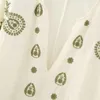 Damesblouses Borduurprint Damesblouse Chique O-halsoverhemd Dames Vintage losse tops met lange mouwen Lenteoverhemden en vrouw