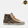 Projektant Golden Goose Star Włoch Włoch Marka Klasyki Sneakers Luksusowe klienci Superstar Buty swobodne Buty High Canvas Green cekin stara brudna moda mężczyzna