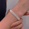 Bracelets de charme Bling strass bracelet pour femmes filles exquise chaîne réglable amitié bijoux de mariage accessoires 2023