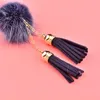 Pendant Necklaces SINLEERY Mink Hair Plush Pom Tassels Long Women Fashion Jewelry