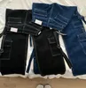 Jeans pour hommes américains taille haute harajuku rétro multi dentelle poche femmes lâche rue large jambe pantalon hip hop pantalons de survêtement hommes