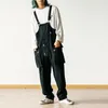 Herenbroeken Heren Jumpsuit Meerdere zakken Effen kleur Zak Los Comfortabel aankleden Oversized Cargo Japanse stijl Mannelijke kleding