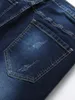 Jeans pour hommes Printemps Automne Mode Coréenne Stretch Denim Garçons Boyfriend Designer Vêtements Pantalon Skinny Mâle Slim Bleu Pantalon Ripped