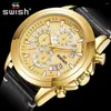 Orologi da polso orologi di moda di lusso da uomo Automatico Waterproof Watch Man Gold Oro