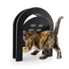 Porte-chat arqué porte pour animaux de compagnie Teddy chiot chaton accès clôture de sécurité adapté au bois et au plastique