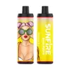 Hochwertiger heißer Verkauf authentischer Sunfire Bar 8000 Puffs Einweg-Vape 18ml Kapazität 10 Sorten Einweg-Vape-Patrone 600mAh E-Zigarette Lime Cola Pod Tank