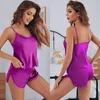 Survêtements pour femmes Printemps et été Mode Home Set Européen Américain Satin Camisole Pyjama Shorts Sexy Casual Elegance Deux pièces