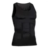 Herrtankstoppar män sport Vest Premium Shapewear Compression Tummy Control andningsgym Topp ärmlös