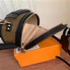 Petite Boite Chapeau Borsa rotonda Borse a tracolla firmate da donna Borsa a tracolla Borsa tote in vera pelle Borsa Borsa per il trucco moda marrone solido Borsa PICCOLA di lussoM44699 M43514