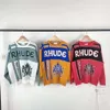 メンズジャケットデザイナー衣料ファッションブランドコートRhude Sunset Mountain Alphabet Classic Panel Jacket Summer Autumn Coat Trend Sports Windbreaker Out