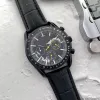 オメグ2023 New Six Three Stitches Luxury Mens Watches Quartz Watch高品質のブランドデザイナークロックレザーベルトメンファッションアクセサリーホリデーギフトモントラックス