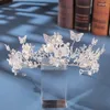 Hair Clips Elegant Wedding Crown Tiara Accessories Rhinestones Bridal Bridesmaid Headdress Prom Crystal Exquisite Charm