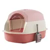 Cat Carriers Large Litter Box Easy To Clean Hooded With Lid
