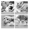 Hundhalsar Hat katt justerbar Elizabethan -krage Förhindra repor och infektioner Nackkläder efter slickbettskydd valp