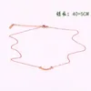 X8-307a Japanese and Korean Temperament Mini Small Double t Short Necklaces Fashionable Simple Smile Face Clavicle Chain Women243p