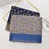 Bufandas arte japonés pequeño algodón fresco y bufanda de lino mosaico bohemio anacardos estampados seda solo hermoso protector solar