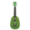 Irin 21 tum Kiwi Mini Hawaiian Guitar Nybörjare Ukrili 4 String Mini Guitar UK Soprano Hard Wood Ukulele Strings 21 Musikinstrument