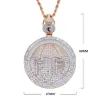 Chains Iced Out Dollar Symbol Umbrella Forever Rich CZ Letter Necklace Bling Cubic Zirconia Two Tone Color Pendant Men HipHop Jewe186G