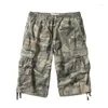 Shorts pour hommes été décontracté cargo de haute qualité tactique imperméable militaire camouflage plage