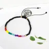 Mode 12 Constellation Lucky Stone Balance Pärlor 7 Chakra Armband 3mm pärlor Reiki Buddha Bönarmband för kvinnor271a