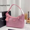 schoudertas Avondtassen Nylon Ontwerpers Tassen Dames Diamond handtassen Topkwaliteit Glitter handtas Canvas tas Hobo kristallen schoudertas dames Borsttas mode Tot