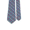 Papillacili lyl 7cm blu uomini tie vintage geometria floreale stampare cravatta da uomo cravatta da bagno camicia camicia di abbigliamento quotidiano