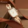 Top Brand Kimio Moda Donna Orologi Quadrante quadrato Abito da donna Bracciale Orologio da polso Orologio al quarzo Relogio Feminino Confezione regalo femminile Y2258