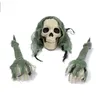 Dekorativa föremål Figurer Halloween Stud Skeleton ThreePiece Set Climbing Ghost Crawling Trick Simulation Arm Glowing 230928