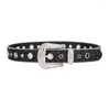 Riemen glanzende buckle riem vrouw man tieners locomotief voor jeans rok dxaa