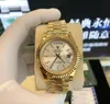 Mit Originalverpackung, hochwertige Luxusuhr, 41 mm, 18 Karat Gelbgold-Uhrwerk, automatisches Herren-GD-Armband, Herrenuhren 71