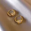 Clássico feminino designer brinco 18k ouro anéis de orelha brincos de luxo para mulheres meninas presentes de casamento resistente ao suor resistente ao desbotamento