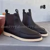 Bottines en cuir suédé pour hommes, de qualité supérieure, à la mode, tailles 39 à 46