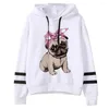 Felpe con cappuccio da donna Pug Women Gothic 2023 Tuta Abbigliamento Pullover vintage femminile