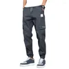 Herrbyxor 2023 sommarlast jogger byxa män harajuku jeans casual harem denim koreansk hiphop sweatpants manliga byxor overaller