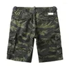 Shorts pour hommes Summer Cargo Style militaire Camouflage tactique Multi Pocket Mode Casual Course en plein air