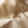 Ожерелья с подвесками, персонализированные трехмерные камни с изображением двенадцати знаков зодиака, женское ожерелье, легкие роскошные цветные стразы