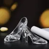 Oggetti decorativi Figurine Scarpe di cristallo Vetro Regalo di compleanno Decorazioni per la casa Ornamento di nozze con tacco alto San Valentino 230928