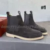 Bottines en cuir suédé pour hommes, de qualité supérieure, à la mode, tailles 39 à 46