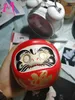 Objets décoratifs Figurines 4 pouces poupée Daruma en céramique japonaise chat chanceux Fortune ornement tirelire bureau table Feng Shui artisanat décoration de la maison cadeaux 230928