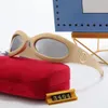 Neue Mode-Sonnenbrille, Luxus-Designer für Damen und Herren, Vintage, polarisiert, Damen-Sonnenbrille, leichter PC-Rahmen, UV400-Schutz, Sonnenbrille mit Box