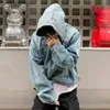 Men's Hoodies Sweatshirts High-end Vintage Men Hooded Jacket Sweatshirts Streetwear Casual Y2k Tops Loose Hip Hop Anime Hoodies Harajuku Pullovers 230928