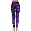 Actieve broek Halloween Yoga Paars Spinnenweb Work Out Legging Push Up Stretch Sport Panty's Esthetisch Patroon Legging Cadeau