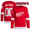 Custom Hockey Detroit Jerseys Red Mens Wings 9 Gordie Howe 71 Dylan Larkin 59 Tyler Bertuzzi 53 Moritz Seider 8 Ben Chiarot 48 Alex Chiasson 18 Andrew Copp Czarnik