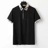 Polo da uomo di designT-shirt nera marrone scozzese 100% cotone stampato T-shirt da uomo di moda T-shirt casual di alta qualità T-shirt di lusso a maniche corte 3xl