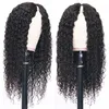 Brazilian Curly V PART Wigs Human Hair For Women Upgrade vPart Wig natural black deep curl Wigs Quick Easy Install Glueless Wig 130%density thin part