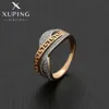 Wedding Rings Xuping Jewelry Fashion Arrival Gold Color Ring for Women Wedding Iovers Gifts A00283435 230928