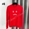 With Letter Logo Fashion Women's Round Neck Pullover Knitted Sweater